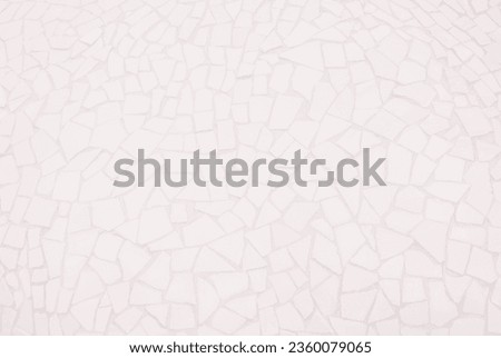 Broken tiles mosaic seamless geometric pattern. Pink the tile wall high resolution real photo or brick seamless, texture interior modern background. Abstract geometric ornament repeat design.