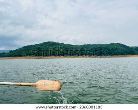 Parambikkulam tiger reservoir.crystal clear water and Royalty-Free Stock Photo #2360081183