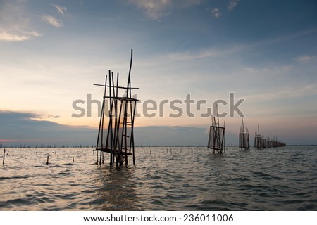 Net of Songkla for catching fish, Thailand