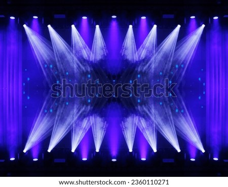Abstract texture background for design. Stage light and smoke on stage, lighting and spotlights