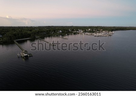A scenic shot of the Manatee River in Manatee County, Florida during sunrise