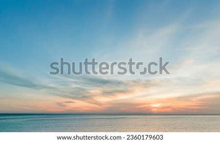 Fluffy Clouds in a Bright Blue Sky: Peaceful and Calm Nature Royalty-Free Stock Photo #2360179603