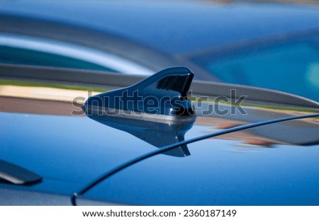 Close up of a car roof.
