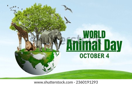 
World Animal Day: Cherishing and protecting the beauty of nature's diverse creatures. #NatureLove Royalty-Free Stock Photo #2360191293