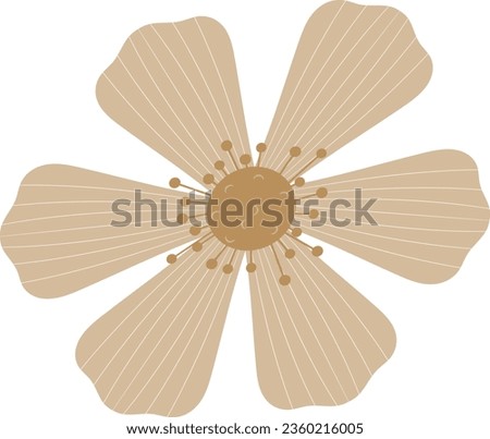 flower isolated vector design. one flower. flowers design.  beautiful flower symbol, flower vector