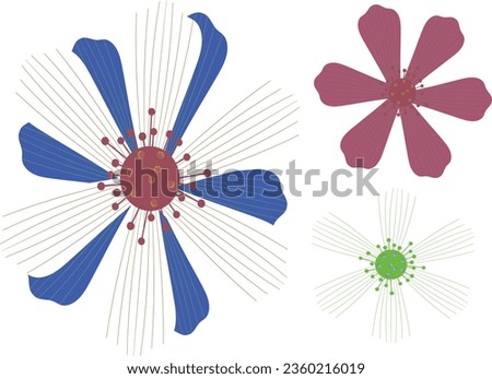 flower isolated vector design. one flower. flowers design.  beautiful flower symbol, flower vector