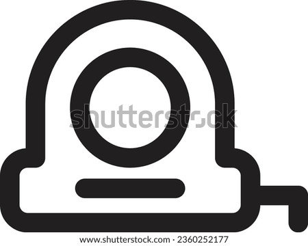 Measure Tape Tools Outline Icon