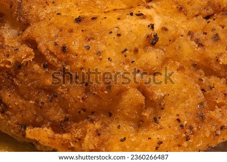 Fried Chicken or Fish Macro Photography Texture