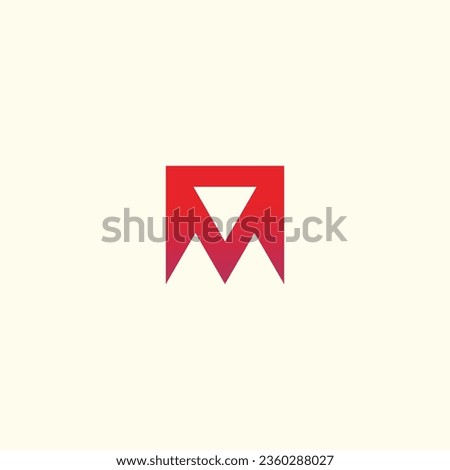 M letter logo business template vector icon