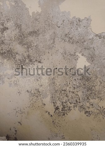 A rough surface wall, cracked paint, cement is visible in grey and black color.Photo can be used as background,wallpaper,abstract and illustrations.Sign of negligence,lack of care
