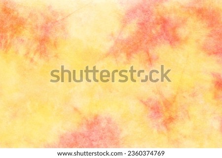 Japanese red yellow paper texture, natural grunge canvas abstract, background photography, new year concept