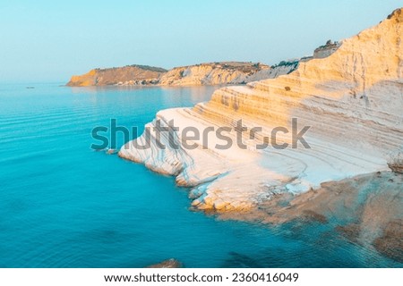 Scala dei turchi in Agrigento, Sicily (Stair of the turks) Royalty-Free Stock Photo #2360416049