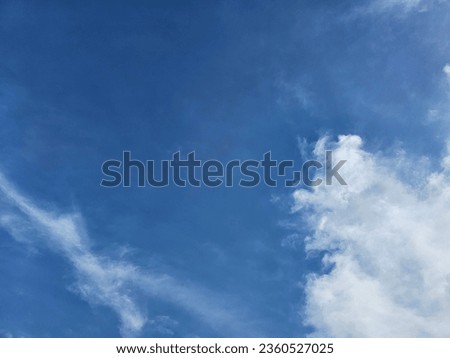 Blue sky with clouds is the nice atmosphere.