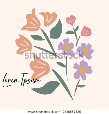 Flower Illustration Vector Art Graphic