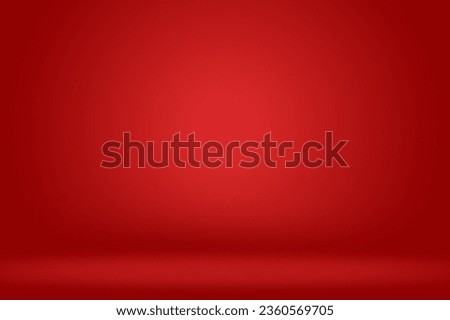 Abstract luxury gradient red background, empty red studio banner 