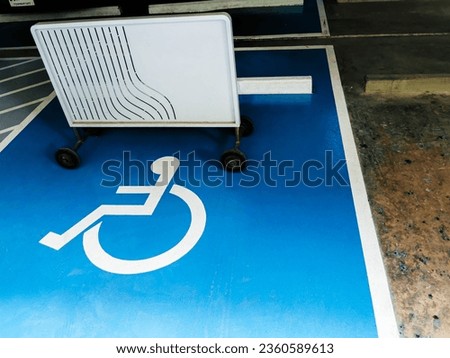 Parking for the disabled in the condominium building