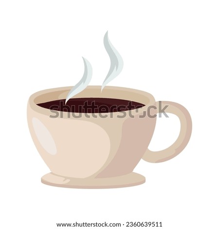 coffee cup illustration vector isolated