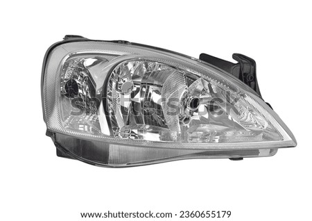 car headlight isolated on white background Royalty-Free Stock Photo #2360655179