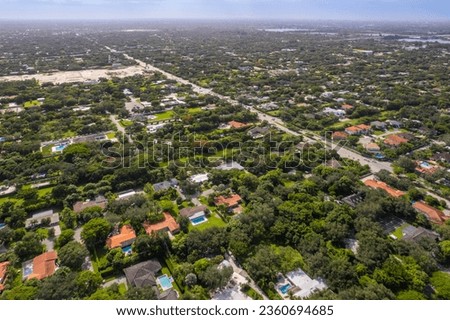 Drone aerial photo taken over Miami Beach