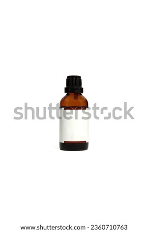 glass dropper in white background