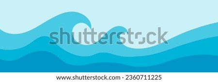 Blue and white dynamic curve business banner. Abstract blue waves. Vector background.

