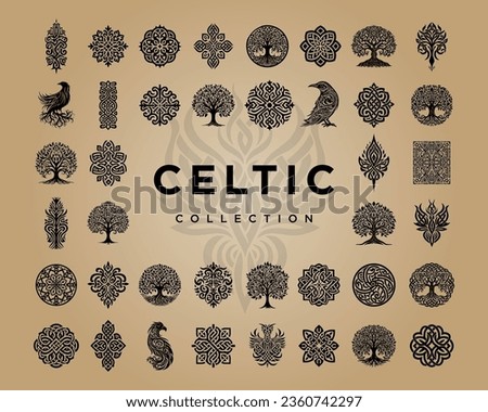 Elegant Celtic knots: A versatile vector collection Royalty-Free Stock Photo #2360742297
