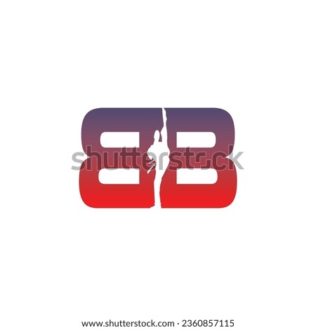 Letter BB Sports vector logo of Abstract luxury symbol logo design illustration. Elegant alphabet letters font and number. Classic Lettering Minimal Designs. Typography modern serif fonts and numbers. Royalty-Free Stock Photo #2360857115