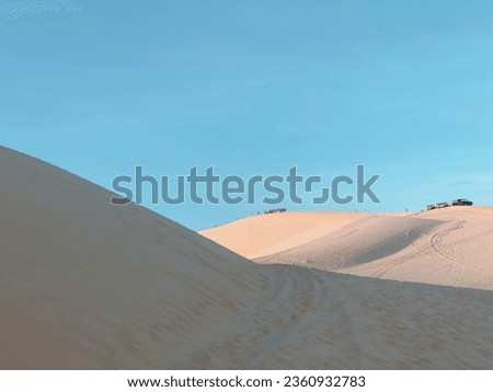 Mui ne desert at Vietnam: Amazing nature sand and the sky look beautiful this picture captured at afternoon. This view look amazing