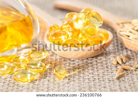 Rice bran oil is produced from rice bran oil. Which is extracted from rice bran.   Royalty-Free Stock Photo #236100766