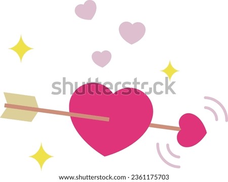 Clip art of arrow through heart