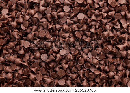Chocolate chips background Royalty-Free Stock Photo #236120785