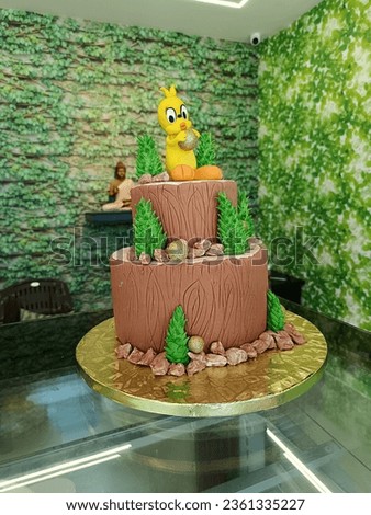 cartoon based customized birthday cake 
