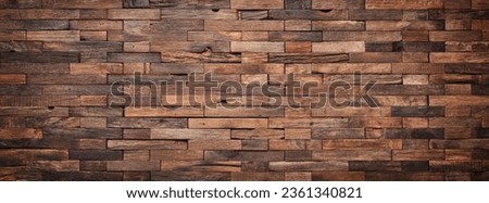 old wood texture, wall panel made of boards. Royalty-Free Stock Photo #2361340821
