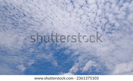Beautiful cloud and blue sky on shiny day