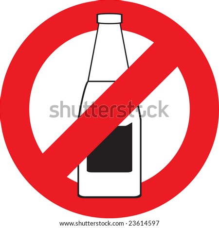 No alcohol drink symbol
