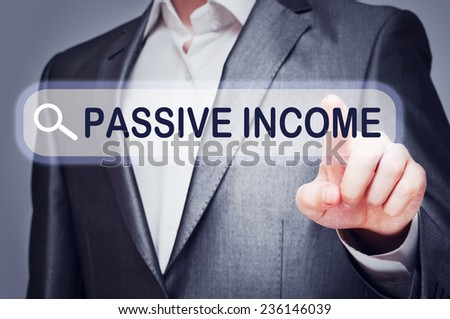 Passive Income concept written on virtual screen. Web search