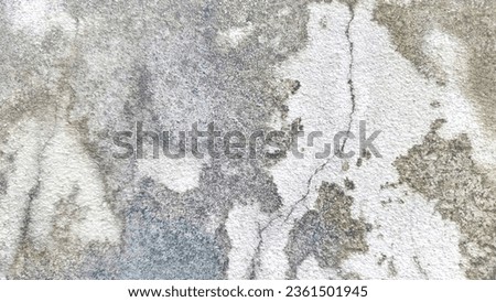 Texture white cement wall with black stain

