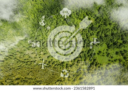 Circular economy concept.crystal globe with a circular economy icon around it. Circular economy for future growth of business and design to reuse and renewable material resources.reusing, recycling. Royalty-Free Stock Photo #2361582891