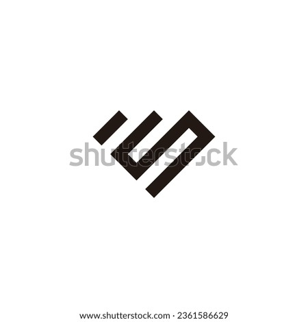 Letter S diamond, square geometric symbol simple logo vector