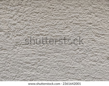 fragment of white wall with raised plaster, copy space