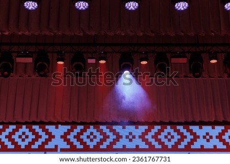 Theatrical velvet curtain. Background for design.