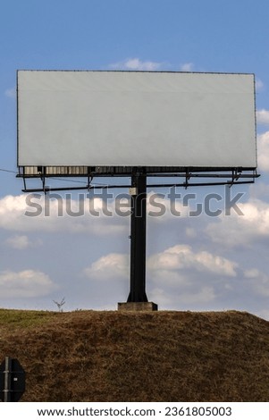 Blank billboard mockup ready for new ad in Brazil