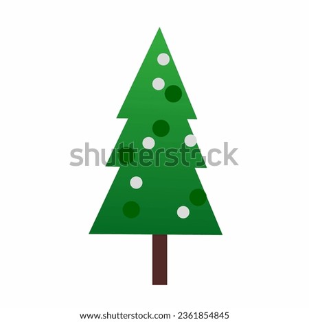 Simple Christmas tree clip art