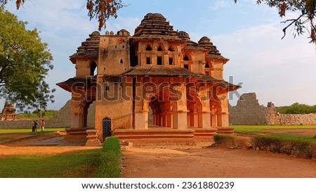 The Lotus Mahal was a part of Zenana enclosure, a place where royal families of Vijayanagara Empire resided. Lotus Mahal designed as a palace for royal ladies of those times to mingle around and enjoy
