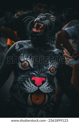 Puli kali (Meaning: Tiger Dance) is a recreational folk art from the state of Kerala, India. It is performed by trained artists to entertain people on the occasion of Onam, an annual harvest festival.
