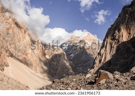 Fann Mountains in the heart of Tajikistan. High quality photo
