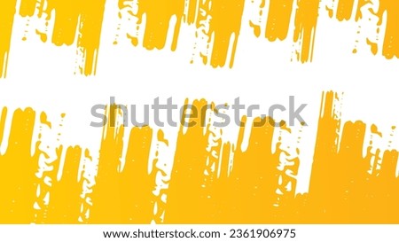 Abstract yellow grunge texture on white vector background for brochure flyer banner template design