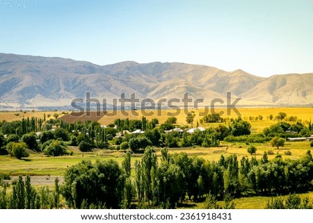 top view of south Kazakhstan nature, mountain and nature view. High quality photo