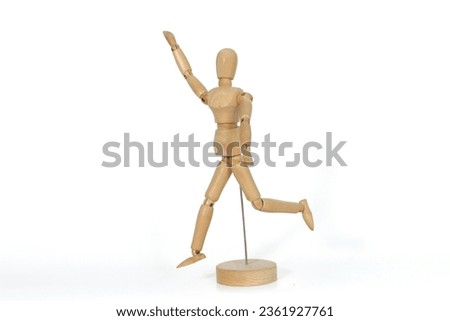 Wooden human model for drawing