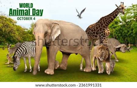 World Animal Day: Cherishing and protecting the beauty of nature's diverse creatures. #NatureLove Royalty-Free Stock Photo #2361991331
